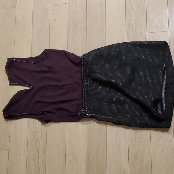 Beaded purple and black Dex dress - Picture 4 of 4